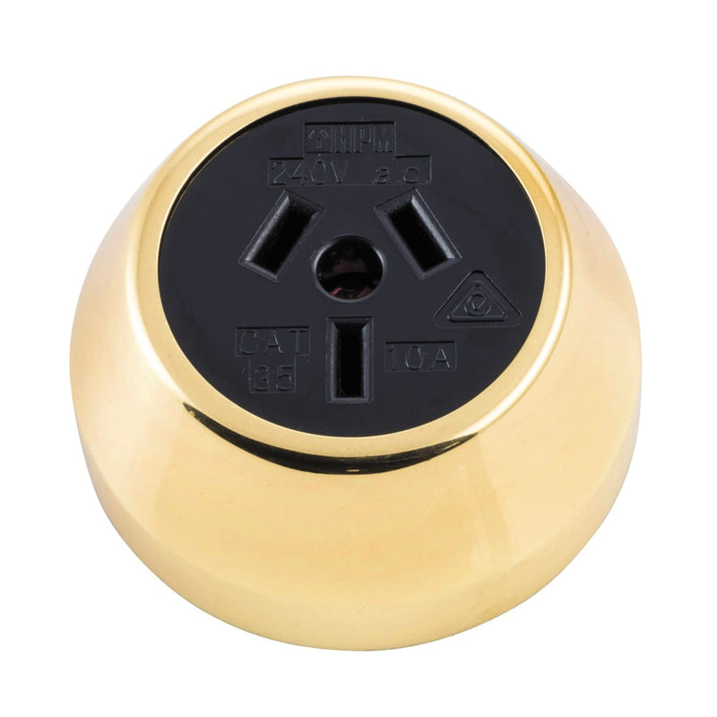 Socket Federation Black Mechanism Polished Brass