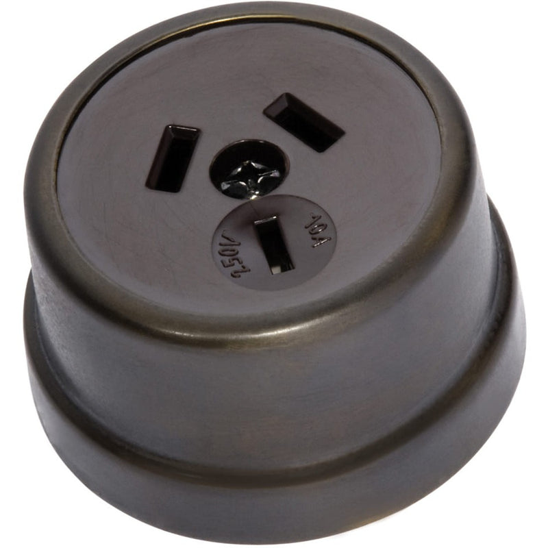 Socket Traditional Brown Mechanism Antique Brass