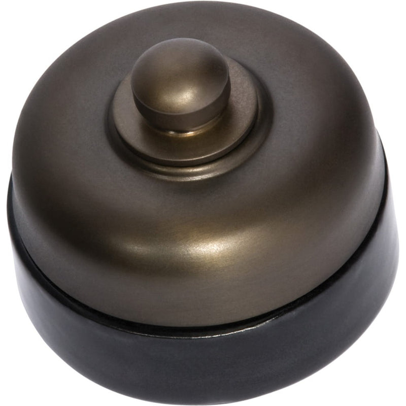 Dimmer Black Porcelain Base Antique Brass