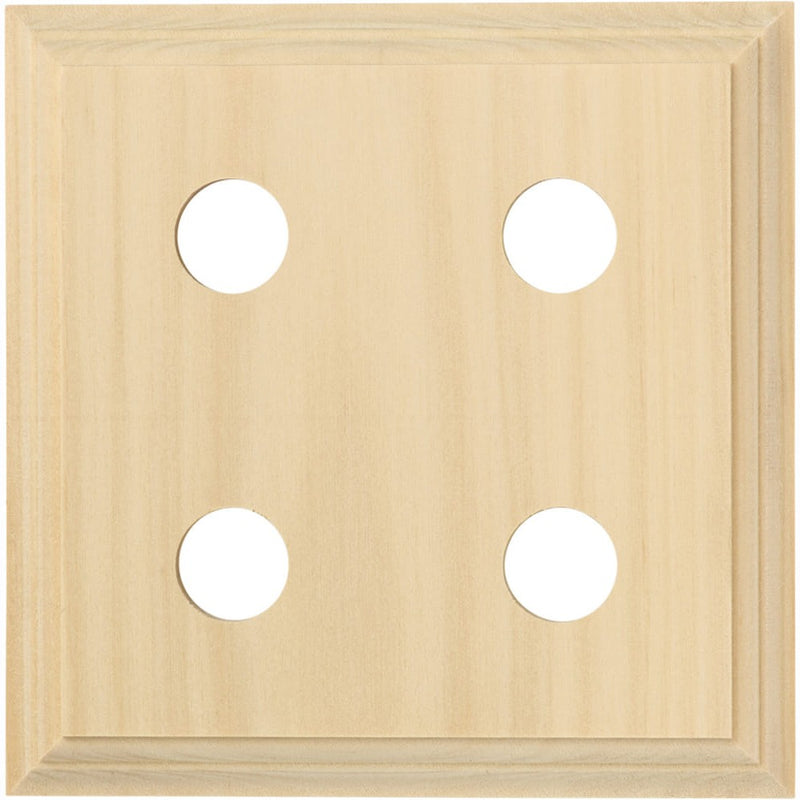 Switch Socket Block Classic Quad Pine