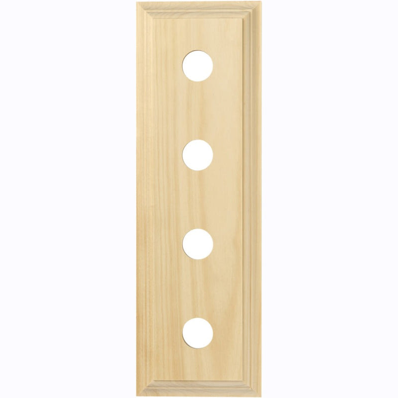 Switch Socket Block Classic Quad Pine