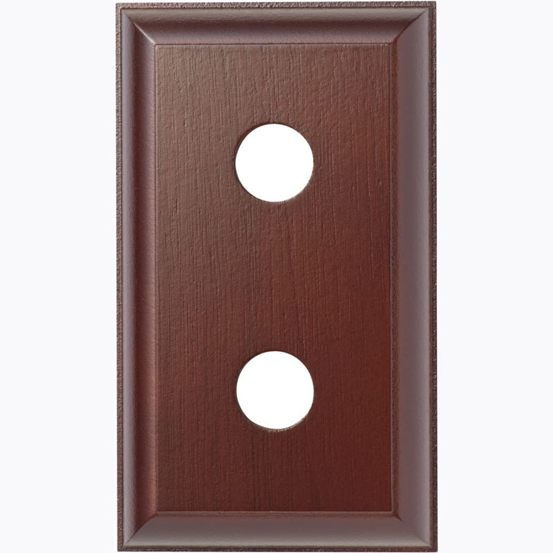 Switch Socket Block Traditional Double Cedar
