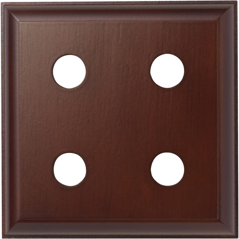 Switch Socket Block Traditional Quad Cedar