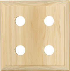 Switch Socket Block Traditional Quad Pine