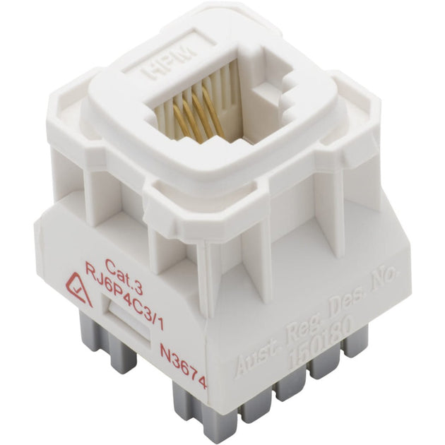 Component Phone Socket Mechanism White | Paddington Hardware