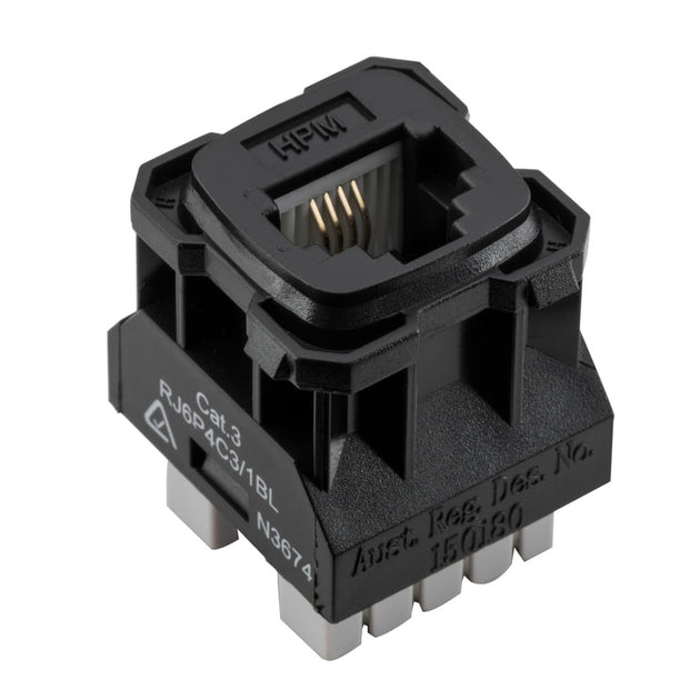 Component Phone Socket Mechanism Black | Paddington Hardware