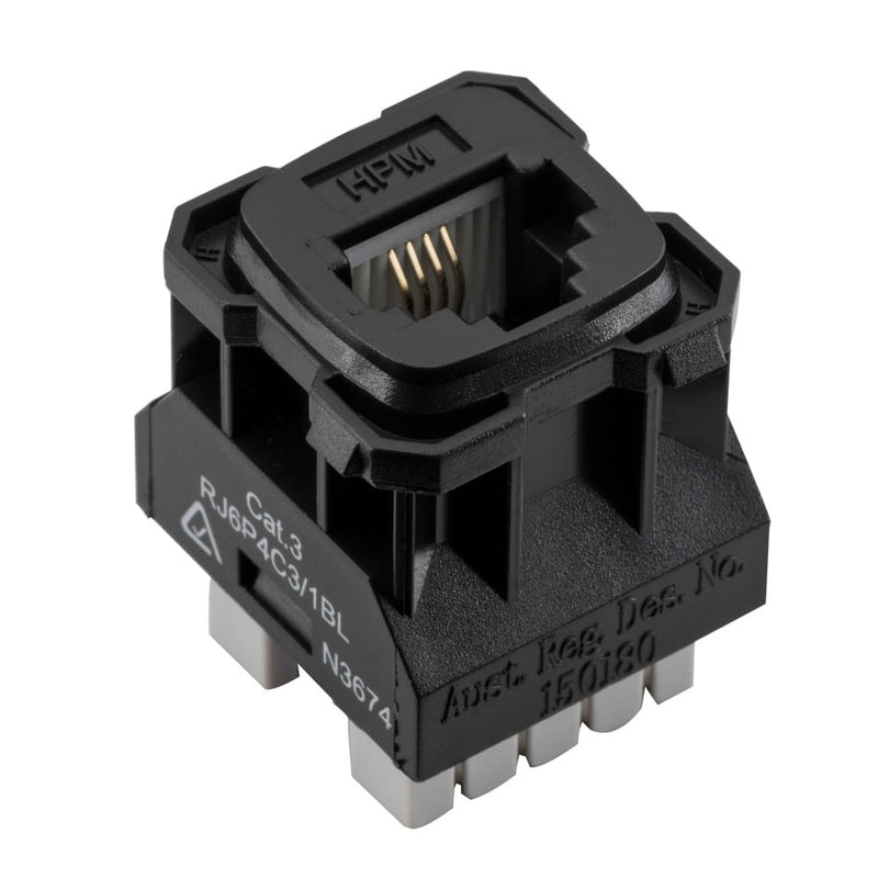 Component Phone Socket Mechanism Black