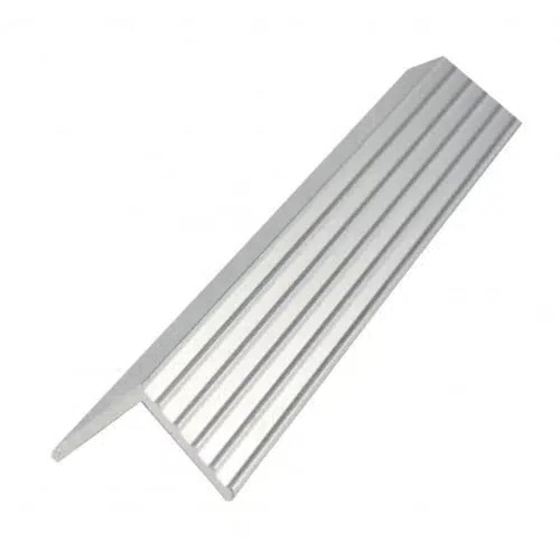 Angle Fluted Aluminium 19x19x1.57mm 1mtr