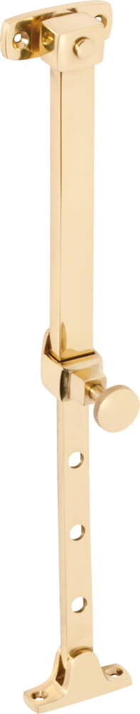 Casement Stay Telescopic Pin Unlacquered Polished Brass