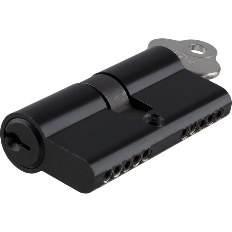 Tradco & Iver Euro Cylinder Dual Function 5 Pin Matt Black 80mm