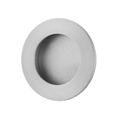 Flush Pull Round Brushed Chrome D64xP2.5mm