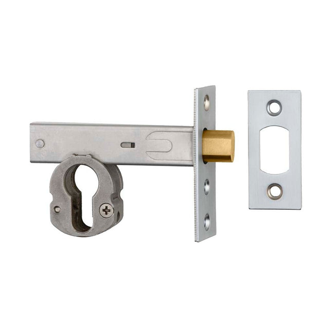 Mortice Deadbolt Euro Brushed Chrome Backset 60mm | Paddington Hardware