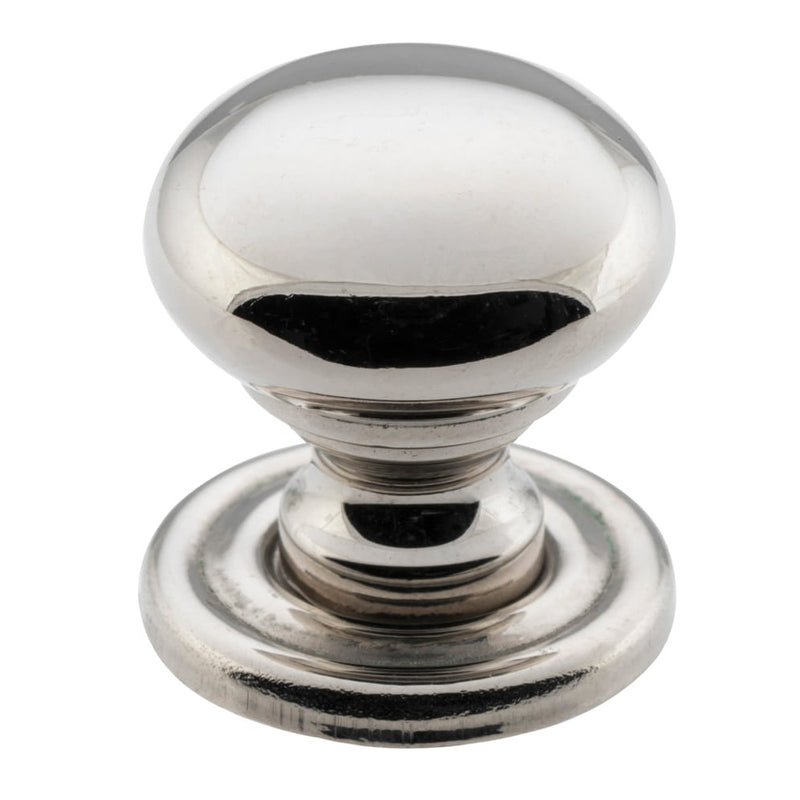 Cupboard Knob Sheet Brass Polished Nickel 19mm