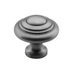 Cupboard Knob Domed Iron Polished Metal 32mm