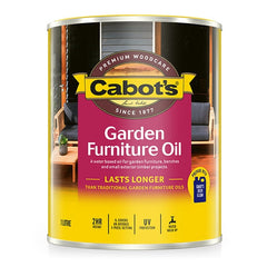 Cabot's Water Based Garden Furniture Oil New Natural 1L