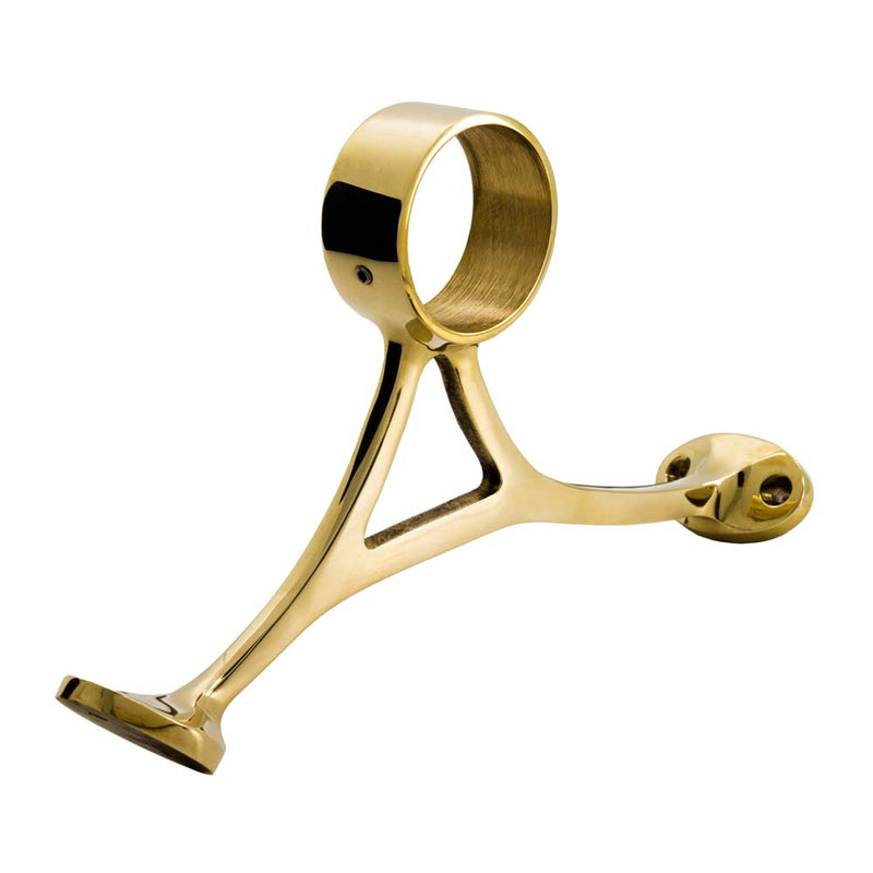 Combination Bar Bracket Polished Brass 51mm