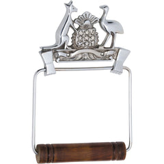 Toilet Roll Holder Coat Of Arms Chrome Plated H190xW120mm