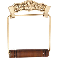 Toilet Roll Holder British Polished Brass H150xW120mm