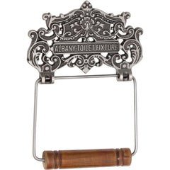 Toilet Roll Holder Iron Albany Polished Metal H195xW140mm