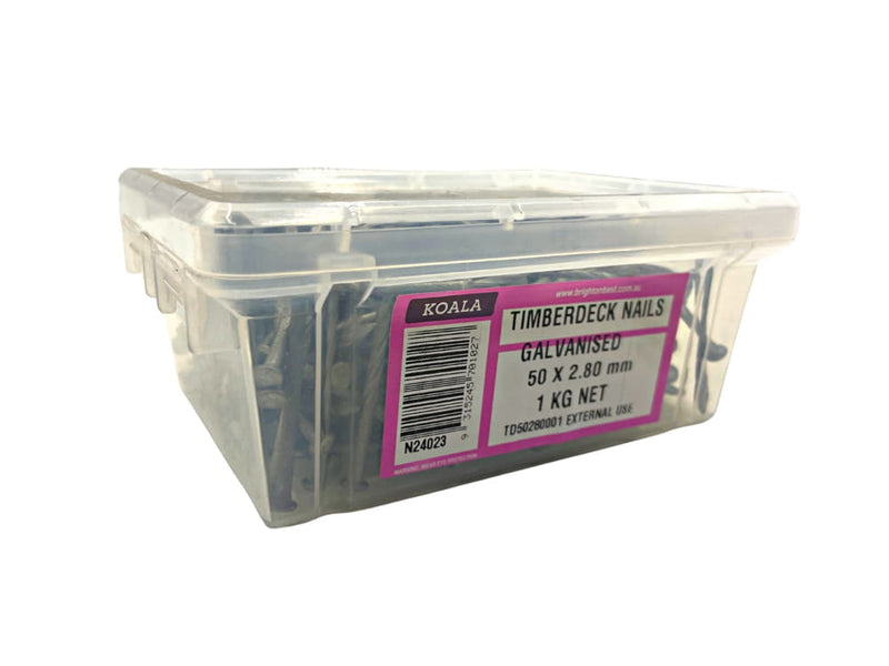 Nails Timberdeck Galv 50x2.8mm 1kg