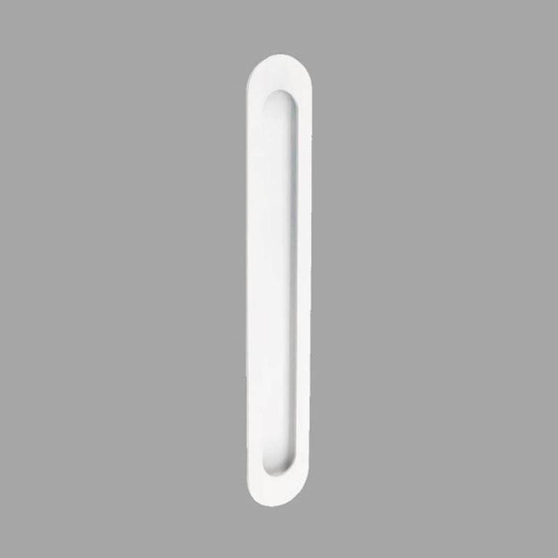 Duke Flush Pull 250mm x 40mm Conc Fix White