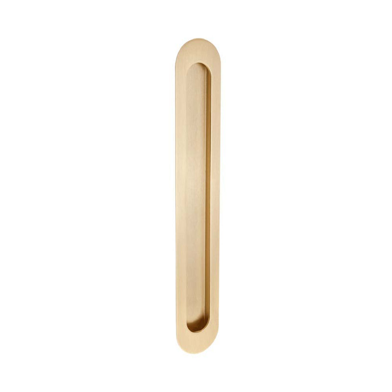 Duke Flush Pull 250mm x 40mm Conc Fix Satin Brass