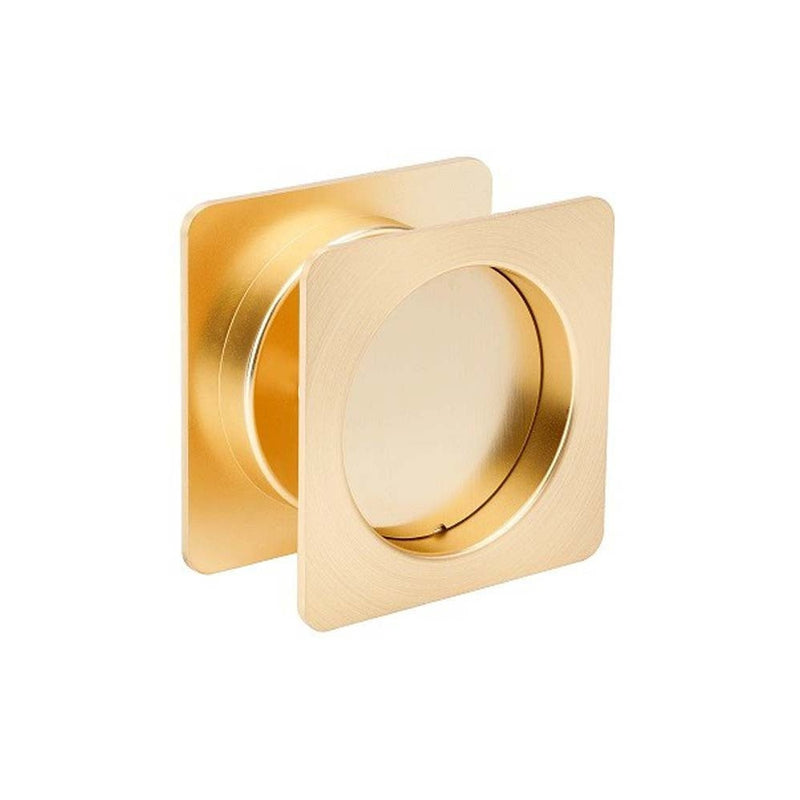 Zanda Sliding Cavity Passage Set Square Satin Brass