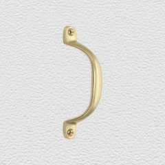 Pull Handle Offset 115mm Polished Brass