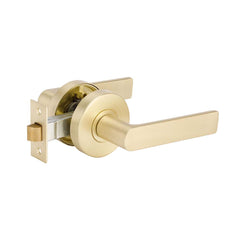 Zanda Kent Lever Privacy Set Satin Brass