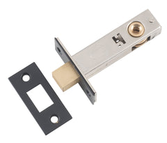 Privacy Bolt Matt Black Backset 60mm