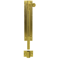 Barrel Bolt Long Throw Polished Brass 100mm