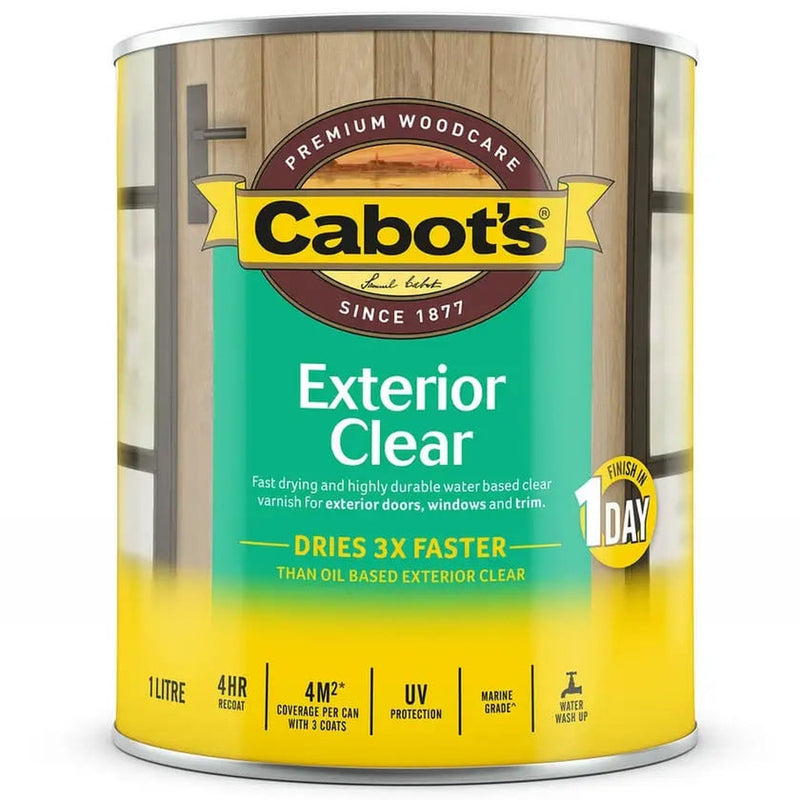 Cabot's Exterior Clear Water Based Satin 1L