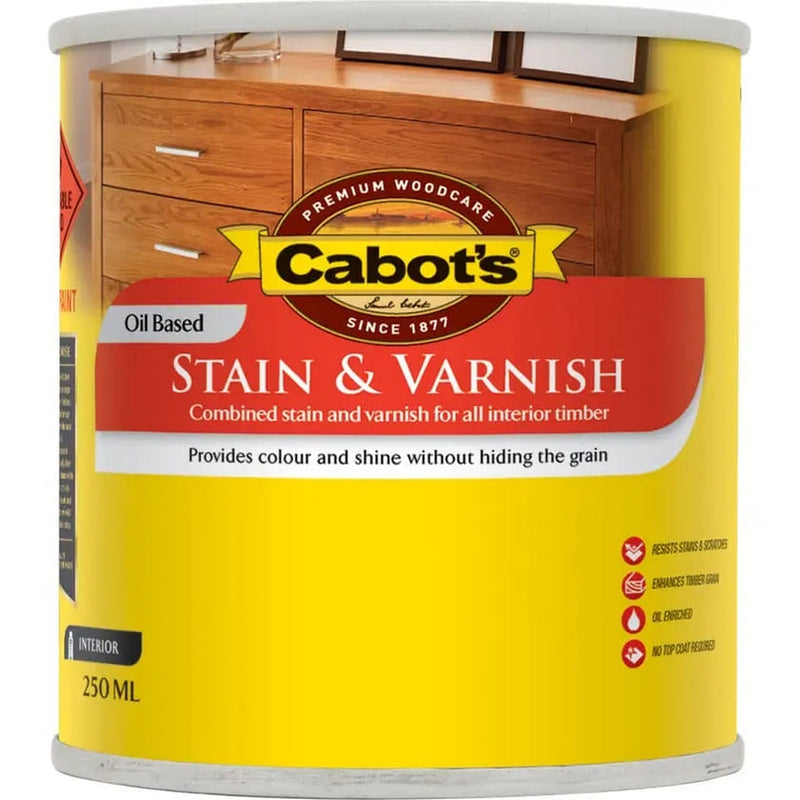 Cabot's Stain & Varnish Walnut Satin 250Ml