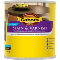 Cabot's Stain & Varnish Water Based Walnut Gloss 250Ml