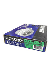 Coil Nail 45x2.5mm Galv DuoFast Bx1800