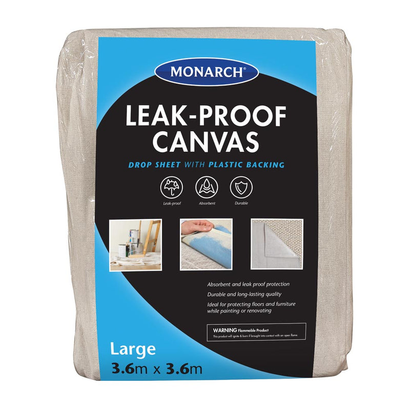 Leak Proof Canvas Drop Sheet 12'x12' Monarch