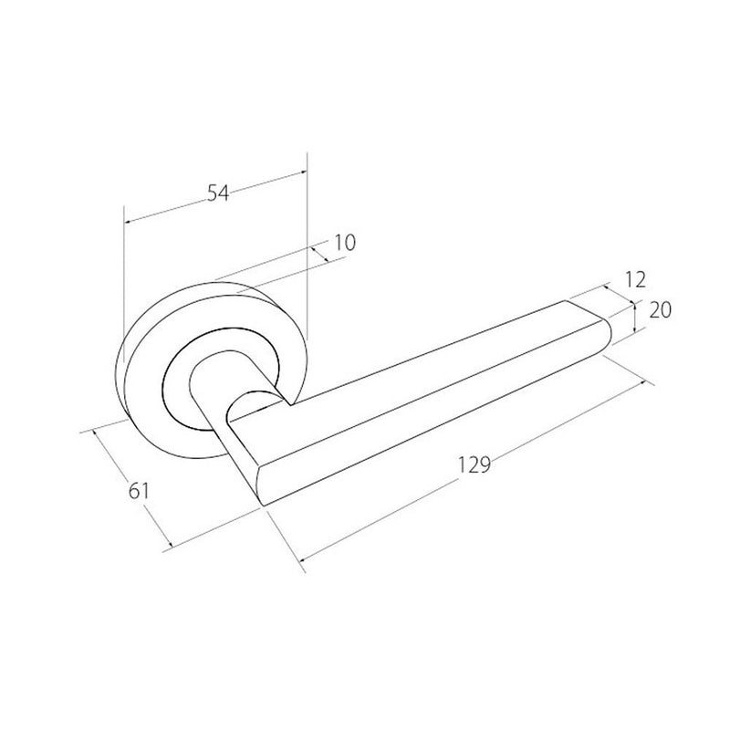 Zanda Epic Privacy Set Satin Brass
