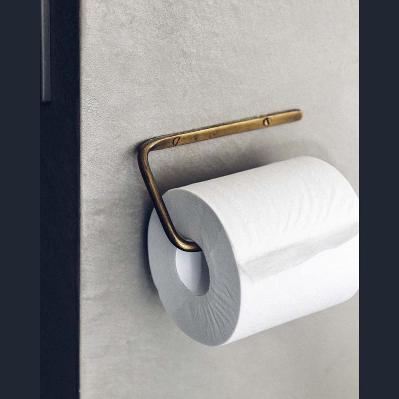 BRASS TOILET PAPER HOLDER