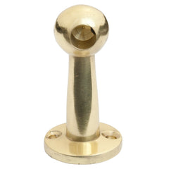 Fiddle Gallery Rail End Bracket 6mm Polished Brass