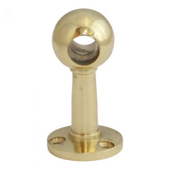 Fiddle Gallery Rail Open Bracket 13mm Polished Brass