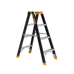 Double sided A-frame ladder 4 Step 1.15m Pro-Lite Fibreglass 150kg Industrial