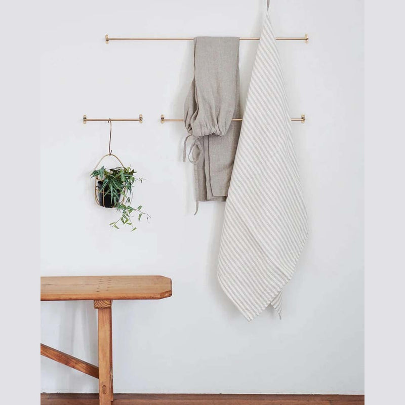 BRASS TOWEL BAR L