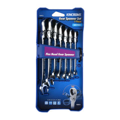 Gear Spanner Set Flex Head 7pce Metric