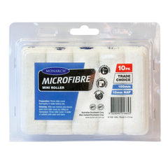 Mini Roller Microfibre 100mm x 10mm Pk 10 Monarch