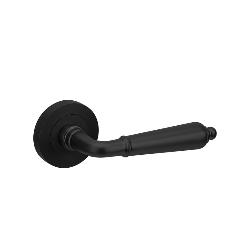 Zanda Oxford Privacy Lever Set Matt Black