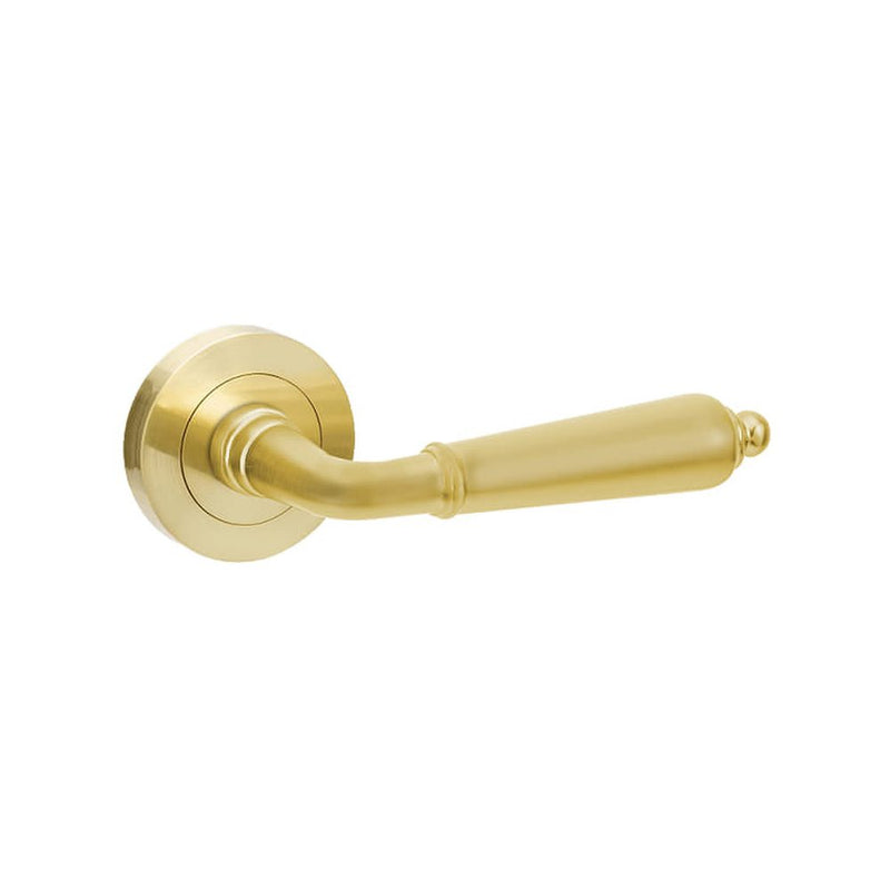 Zanda Oxford Privacy Lever Set Satin Brass