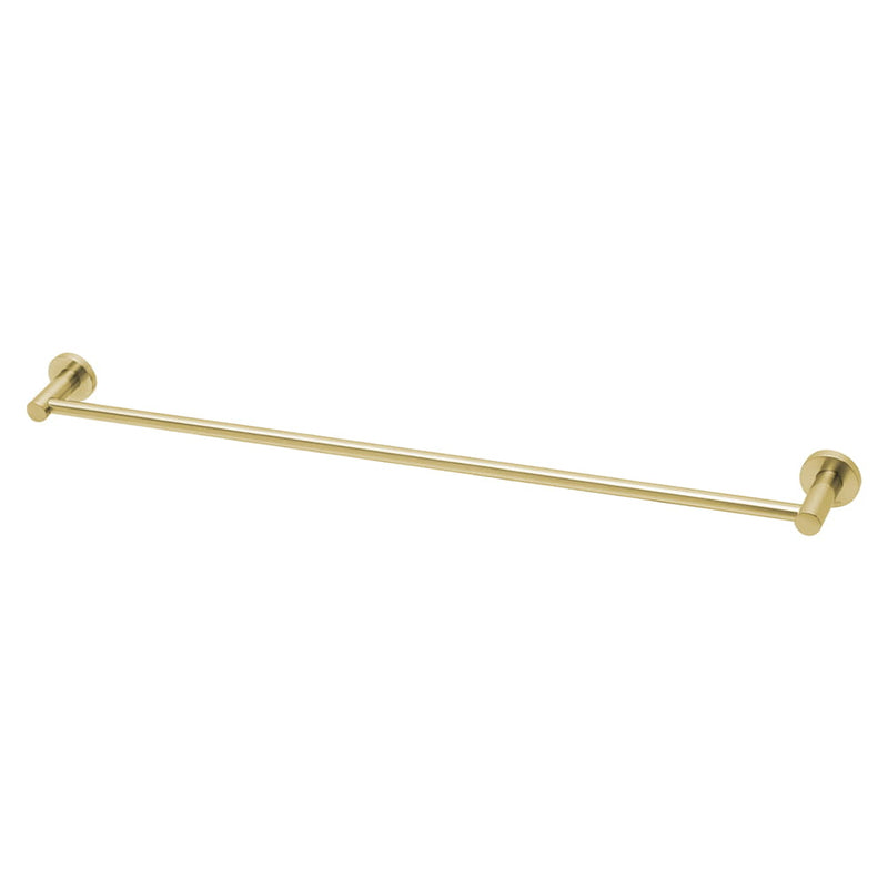Towel Rail Sgl 800mm Radii Brushed Gold
