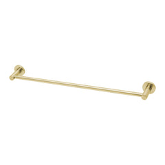 Towel Rail Sgl 600mm Radii Brushed Gold