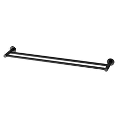 Towel Rail Dbl 800mm Radii Matt Black