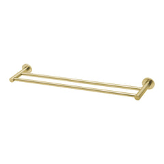 Towel Rail Dbl 600mm Radii Brushed Gold